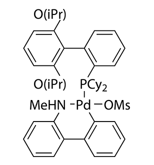 Methanesulfonato(2-dicyclohexylphosphino-2’,6’-di-i-propoxy-1,1’-biphenyl)(2’-methylamino-1,1’-biphenyl-2-yl)palladium(II),98%