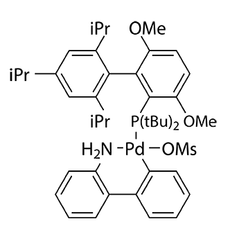 甲磺酸-2-(二叔丁基膦基)-3,6-二甲氧基-2’,4’,6’-三异丙基-1,1’-联苯(2-氨基-1,1’-联苯-2-基)钯(II) 