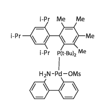 Methanesulfonato(2-di-t-butylphosphino-3,4,5,6-tetramethyl-2’,4’,6’-tri-i-propylbiphenyl)(2’-amino-1,1’-biphenyl-2-yl)palladium(II)