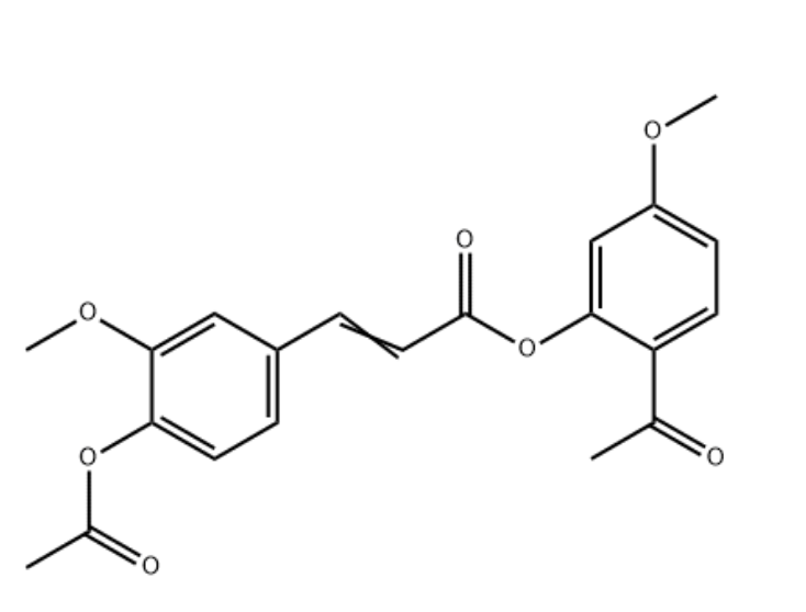 2-​Propenoic acid, 3-​[4-​(acetyloxy)​-​3-​methoxyphenyl]​-​, 2-​acetyl-​5-​methoxyphenyl ester
