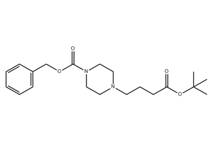 1-​Piperazinebutanoic acid, 4-​[(phenylmethoxy)​carbonyl]​-​, 1,​1-​dimethylethyl ester 