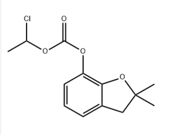 Carbonic acid, 1-chloroethyl 2,3-dihydro-2,2-dimethyl-7-benzofuranyl ester