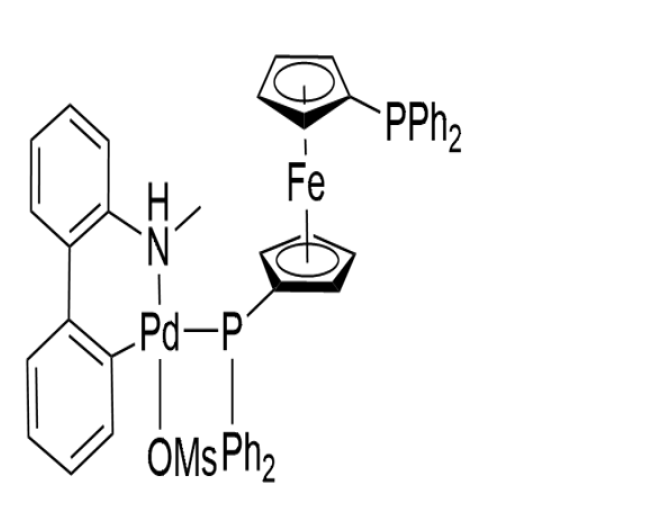Methanesulfonato(1,1-Bis(diphenylphosphino)ferrocene)(2’-methylamino-1,1’-biphenyl-2-yl)palladium(II)