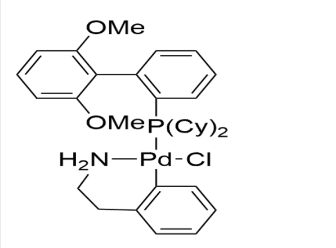 Chloro(2-dicyclohexylphosphino-2′,6′-dimethoxy-1,1′-biphenyl)[2-(2-aminoethylphenyl)]palladium(II) - methyl-t-butyl ether adduct